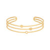 Bracelet jonc large Trinité - Doré
